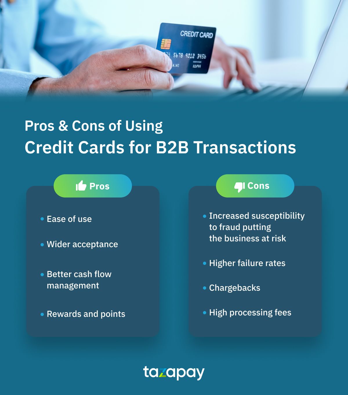 Pros and Cons of Using Credit Cards for B2B Transactions