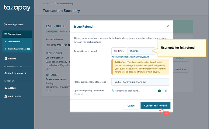 3. Refund Amount